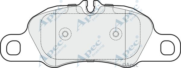 APEC BRAKING Bremžu uzliku kompl., Disku bremzes PAD1677